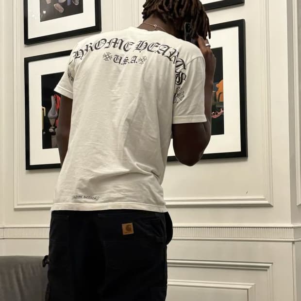 빈티지 칼하트 블랙 그레이 싱글니 카펜터 팬츠 B11