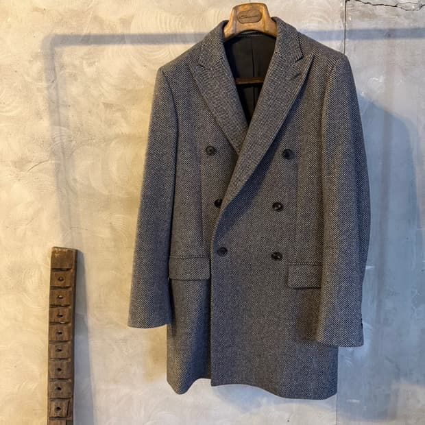 클럽모나코 더블 브레스티드 코트 100