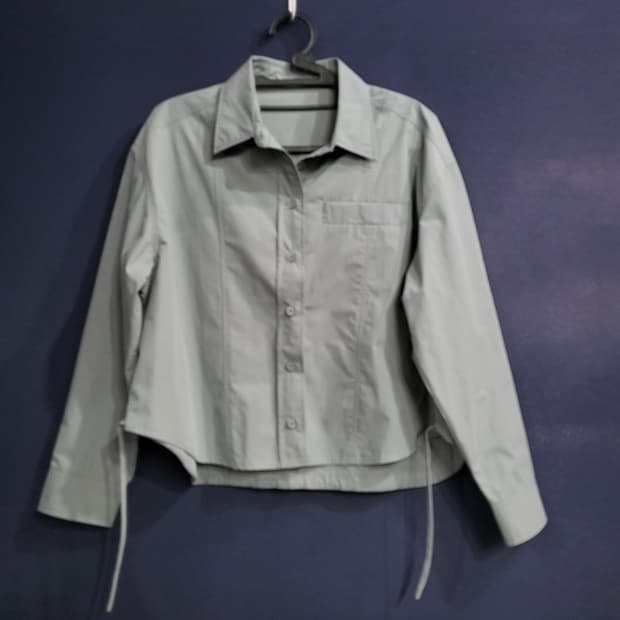 더엣지 셔츠 세미 블라우스(새상품)