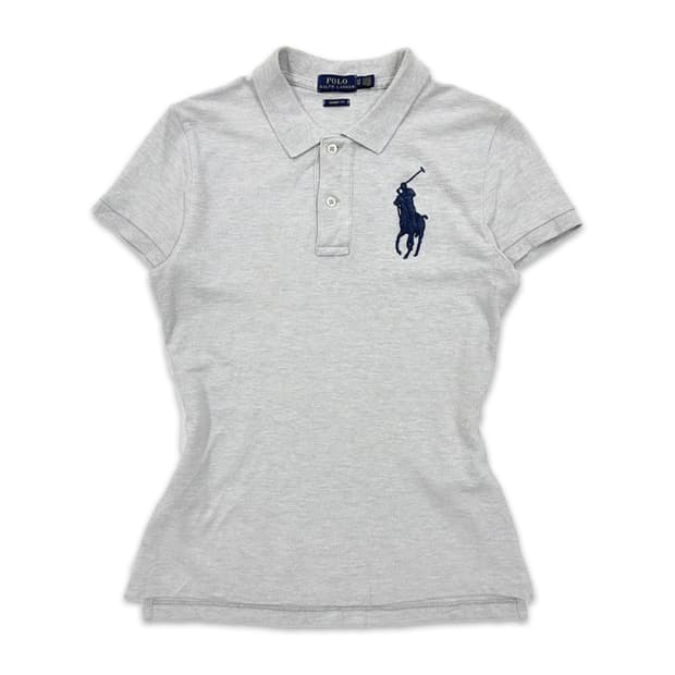 빈티지 Polo Ralph Lauren 그레이 슬림핏 카라티