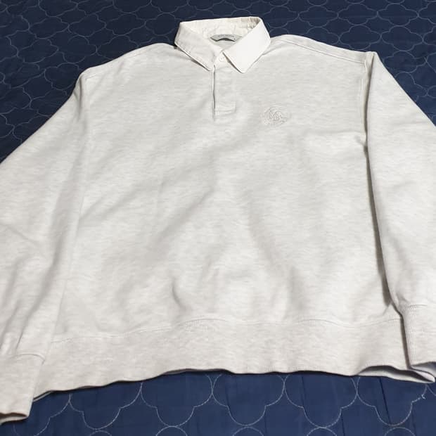 마인드브릿지 카라 오버핏 맨투맨 멘란지(95)