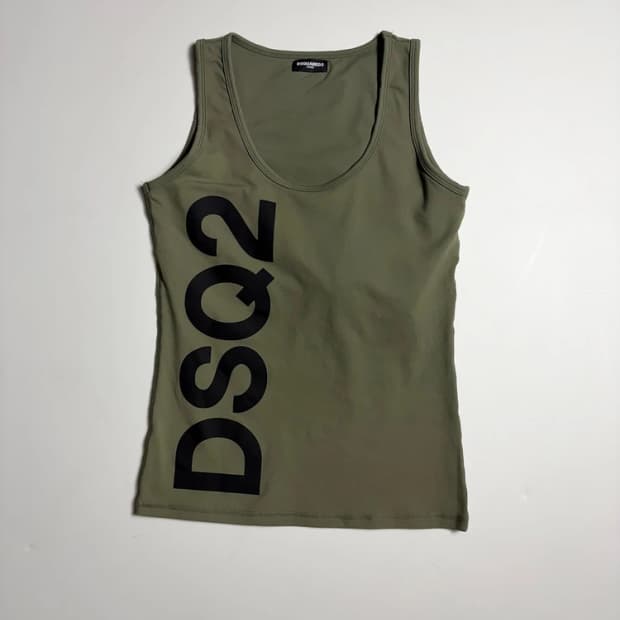 디스퀘어드2 10's 우먼스 빅로고 슬리브리스 R2273
