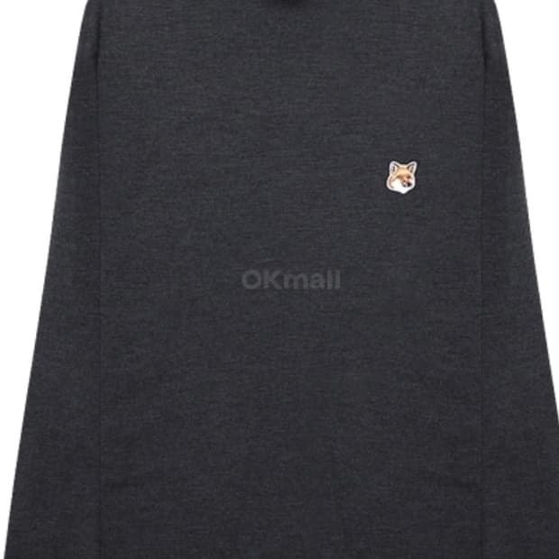 (XL) 메종키츠네 폭스 헤드 패치 터틀넥