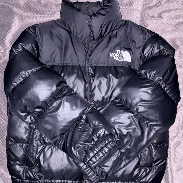 W 노스페이스 눕시 패딩 블랙 s