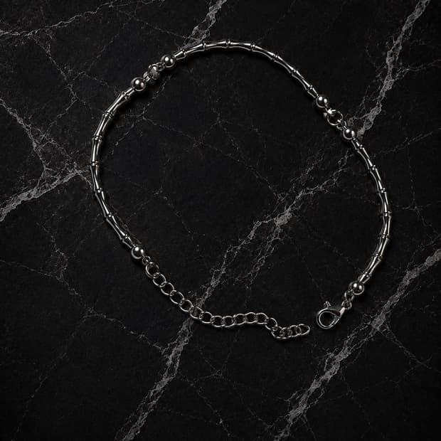 THISTLE – Obsidian Bamboo Bracelet