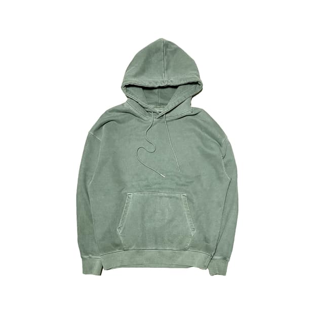 소버먼튼 980G 피그먼트 후드티 카키