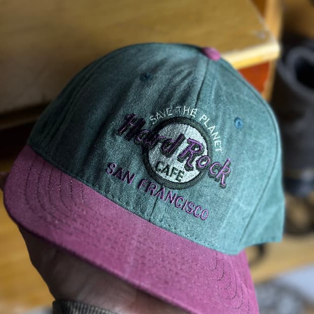 Hardrock Cafe 빈티지 하드락 카페 모자 투톤