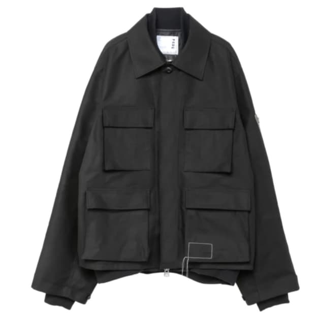 삽니다)사카이x더블탭스 코튼 백 새틴 자켓