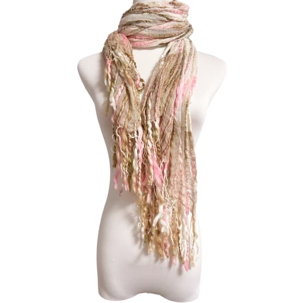 (이체시에눌) 일본 페어리 초코 딸기 레이어드 파스텔톤 포인트 머플러 