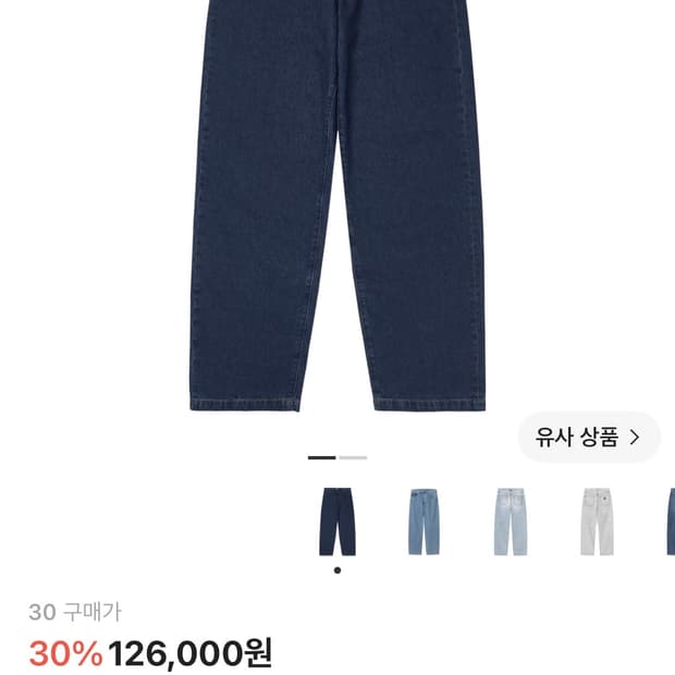 칼하트 WIP 랜든 팬츠 블루 스톤 워시드