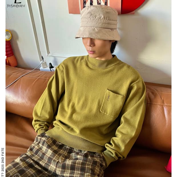 1990s Saint Lauren Wool Knit Sweater