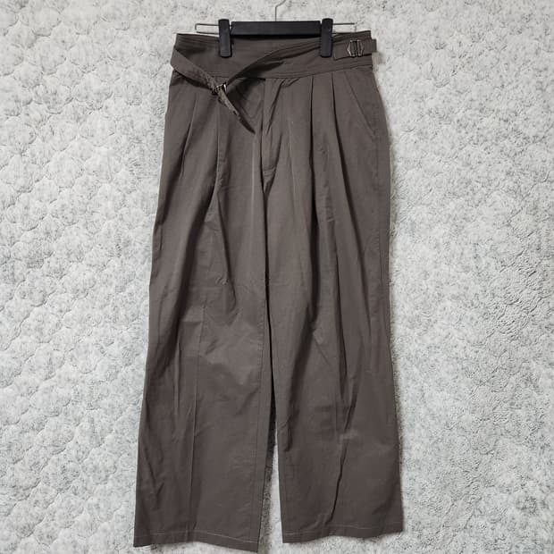 H622 [1] 디미트리블랙 투턱 와이드 팬츠 바지