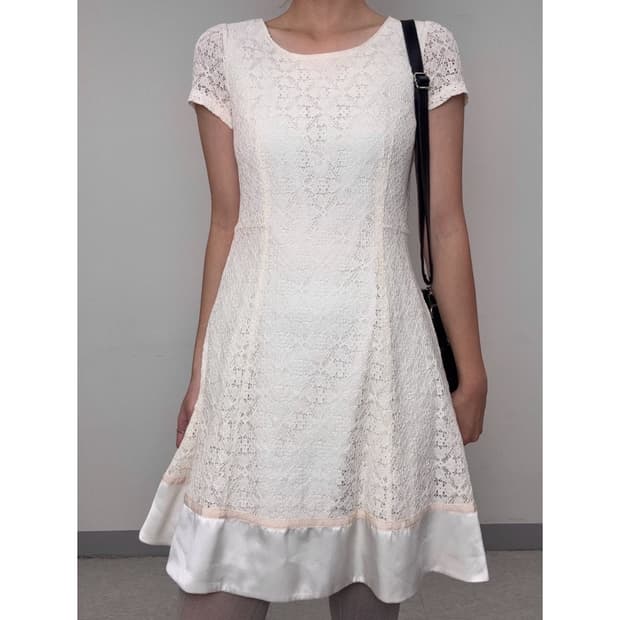 빈티지 아이보리 원피스