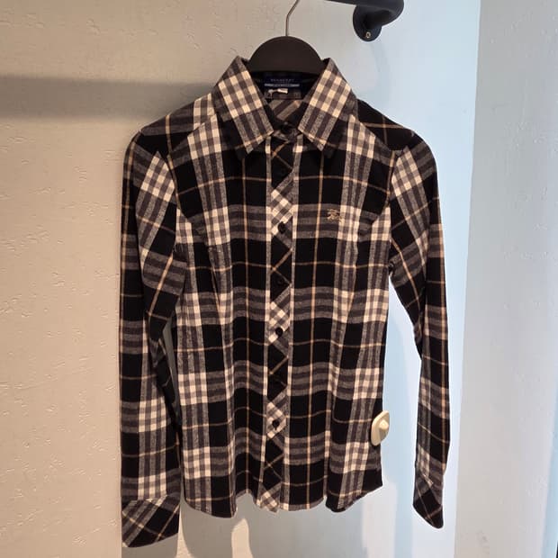 BURBERRY 버버리 블랙 노바체크셔츠💯