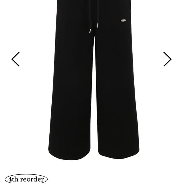 킴서울 734 로고 스웻팬츠 블랙 1