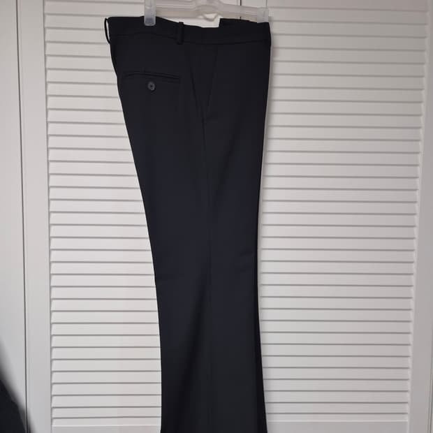 (48)엘무드 잔느 플레어 슬랙스 블랙