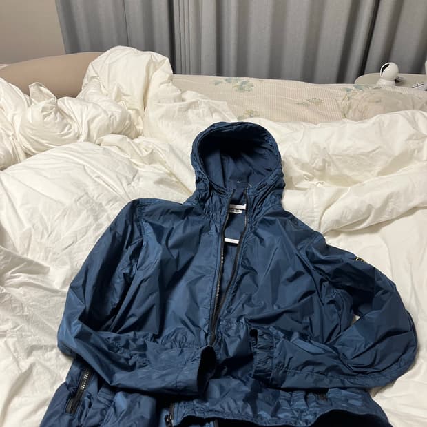 스톤 가먼트 다이드 크링클랩스 후드 -20ss