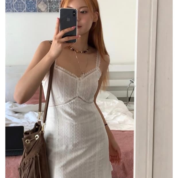 루루서울 White Dream Mini Dress 새상품