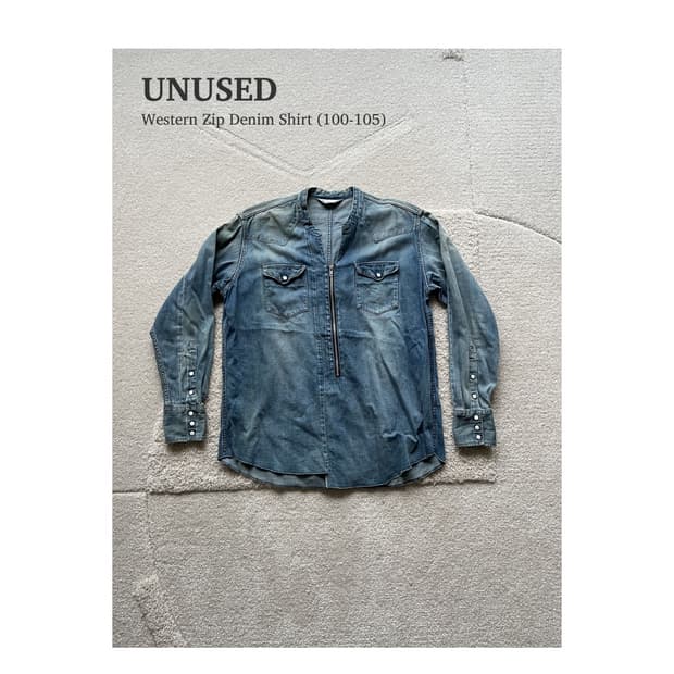 언유즈드 웨스턴 데님 집업 자켓 (103-105)