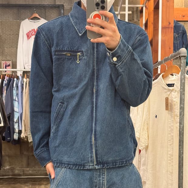빈티지 데님 집업 자켓