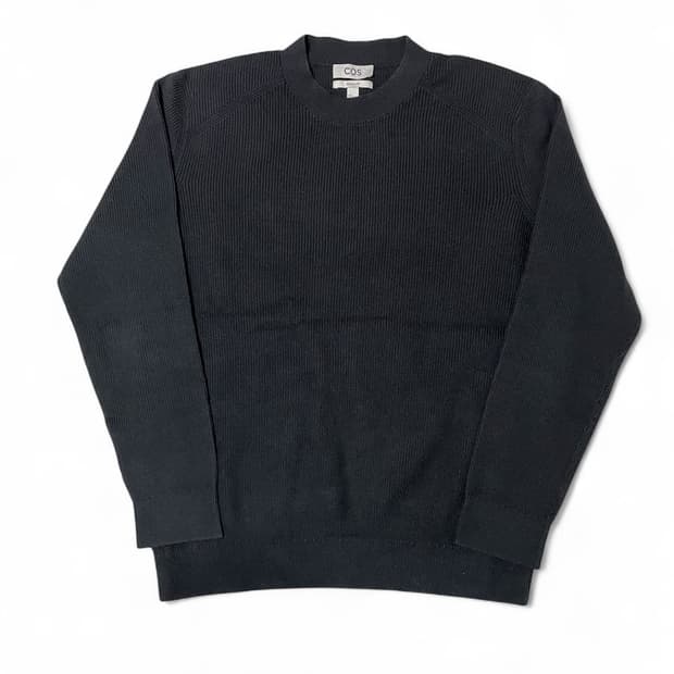 COS Regular Fit Cotton Knit Black L