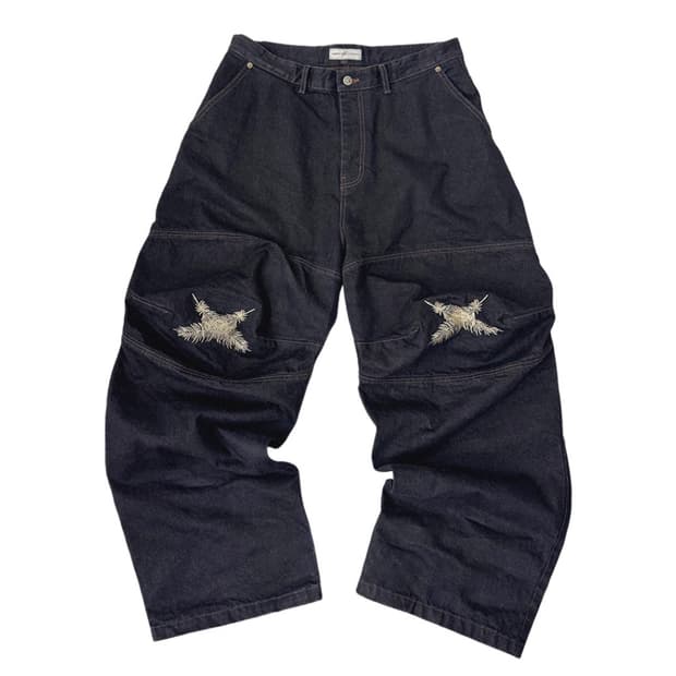 아오이로 오오키 페더 데님 다크 인디고 1사이즈