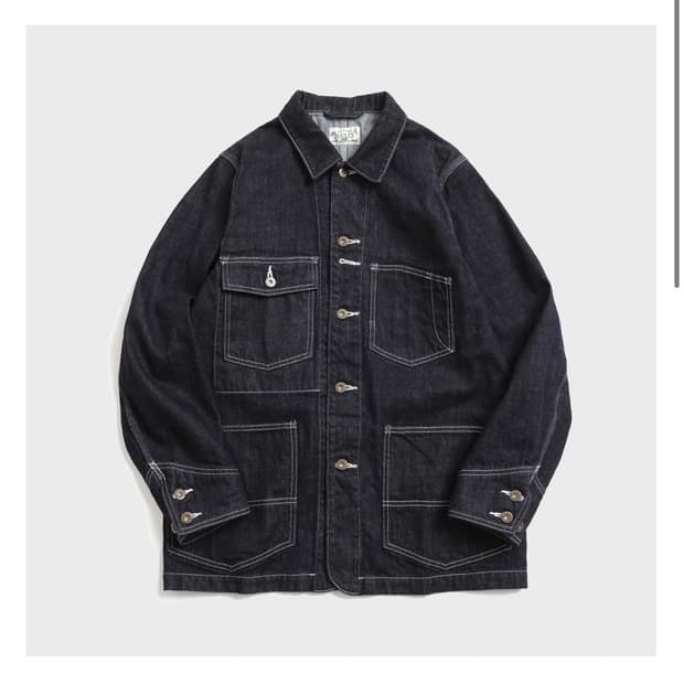 BANTS BGS 13oz 데님 커버올 자켓 인디고