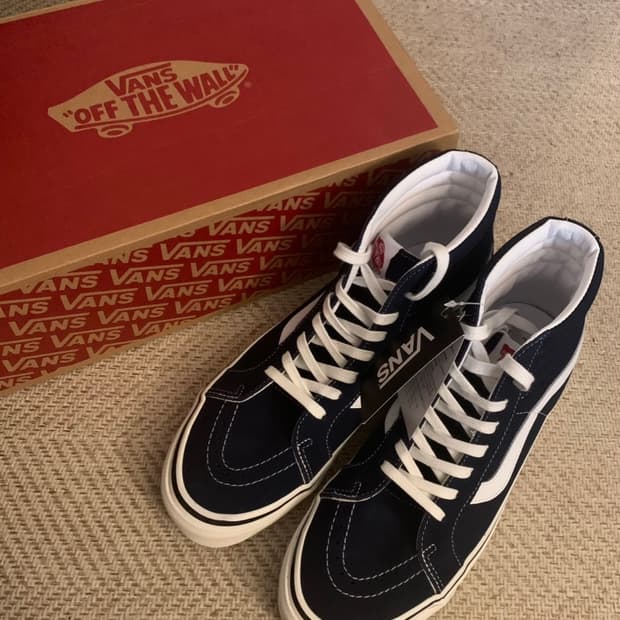 반스 38dx 스케이트 하이 드레스블루 280 새상품