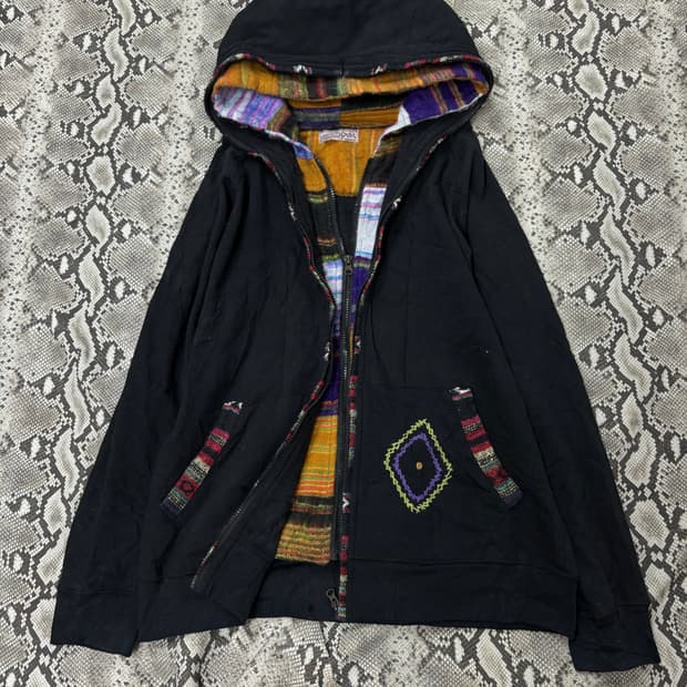 “G.O.A” 00’s hippie Mood 2Hooded Layered