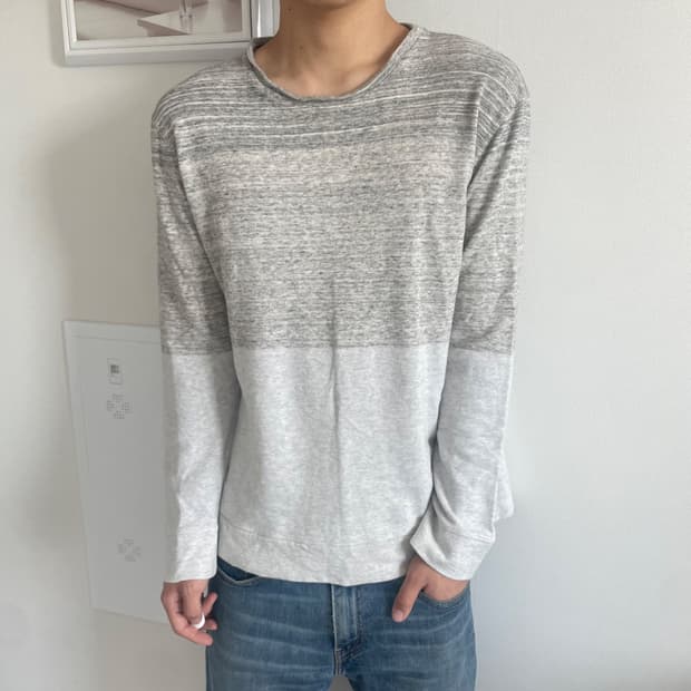 Helmut Lang 헬무트랭 배색 니트 L