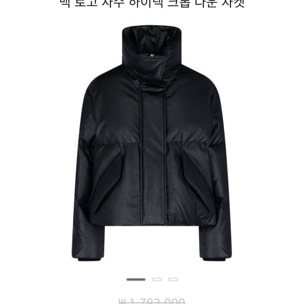 메종마르지엘라  페이크레더 다운패딩 55.66