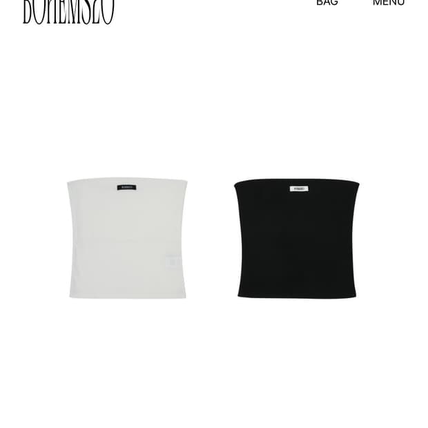보헤미안서울 basic tube top set