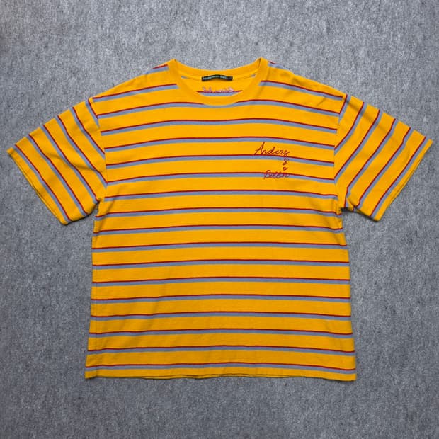 앤더슨벨 스펠 로고 스트라이프 반팔티 2XL