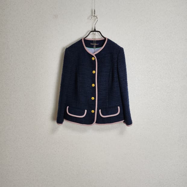 브룩스브라더스 금장 트위드 자켓55(새제품)