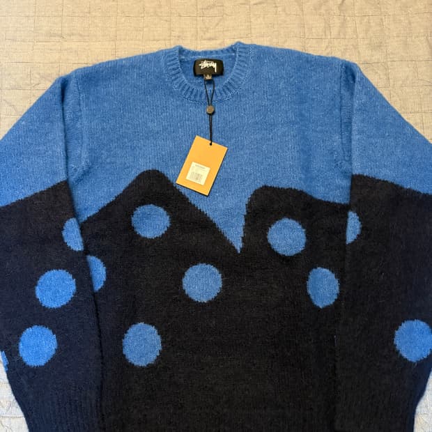 새상품)스투시 다이스 니트(L)