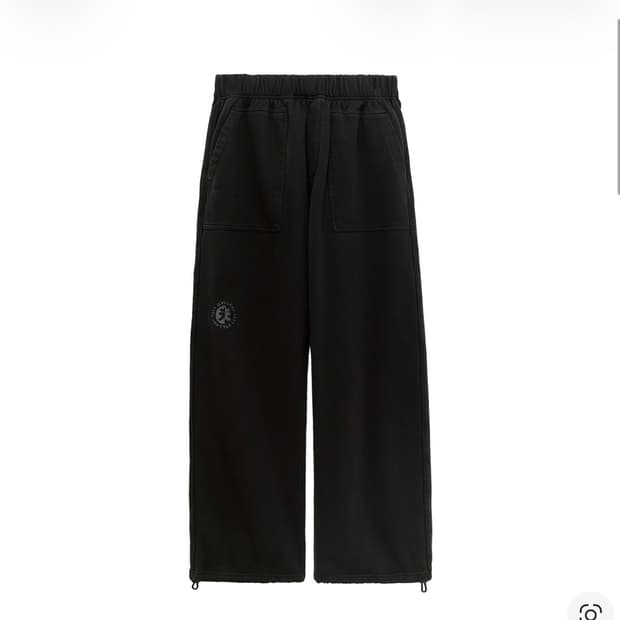 3)폴리테루 1011퍼티그 스웨트 팬츠1.2v 블리치드 블랙