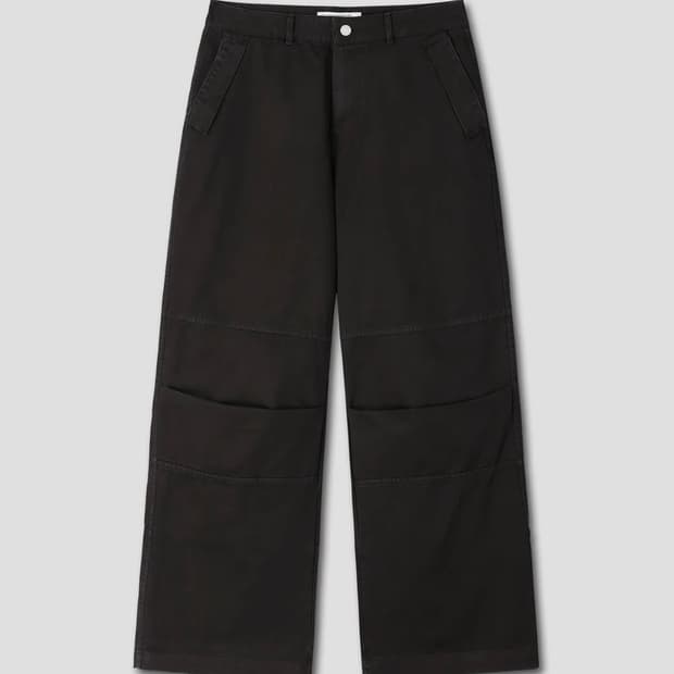 다이브인 vern washed pants black