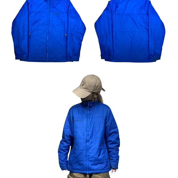 컬럼비아 블루 바람막이 자켓 S