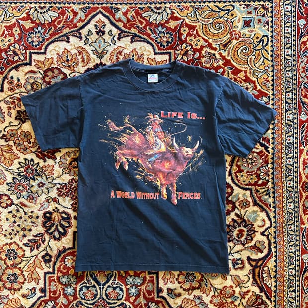 00s 카우보이 로데오 아트웍티 -XL