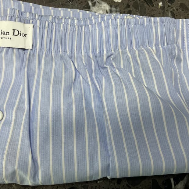 디올 남성 스트라이프 트렁크