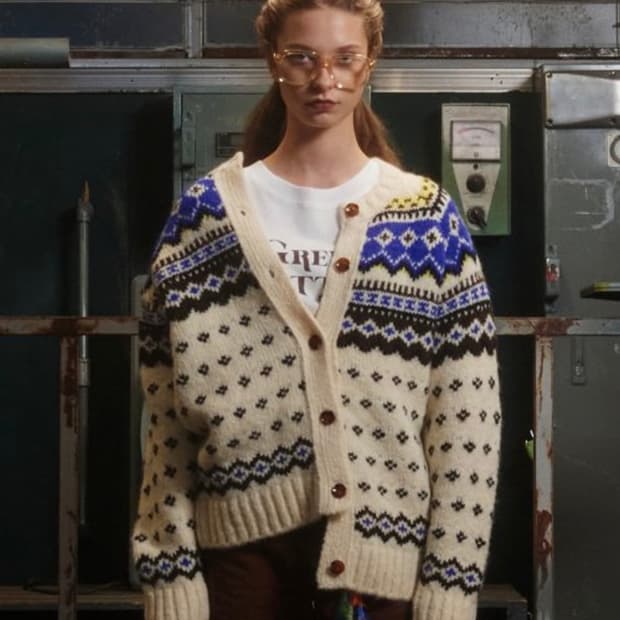 GREENBUTTEr Bohemian nordic cardigan