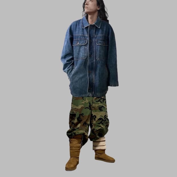 (초레어) 18FW 와이프로젝트  x 어그  레이어드 카멜 부츠