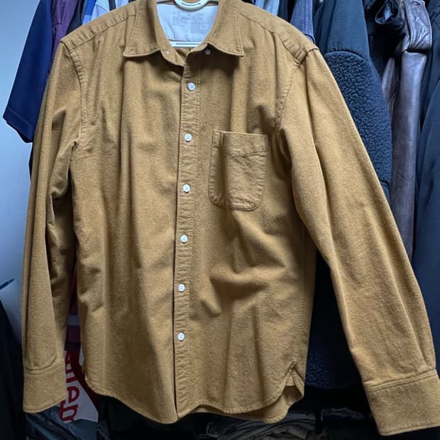 무인양품 버튼 다운 셔츠 (브라운 L)