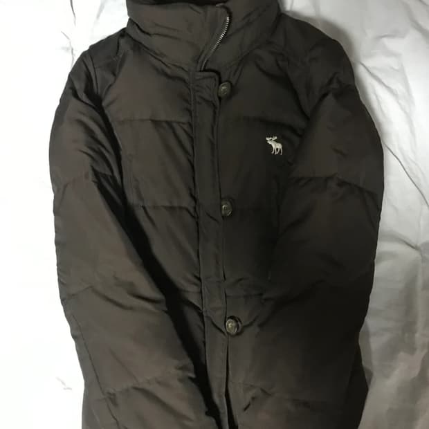 아베크롬비 슬림핏 초코브라운 패딩