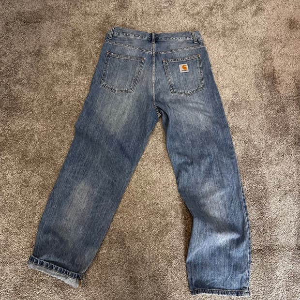 칼하트 WIP 스미스 중청 데님팬츠30