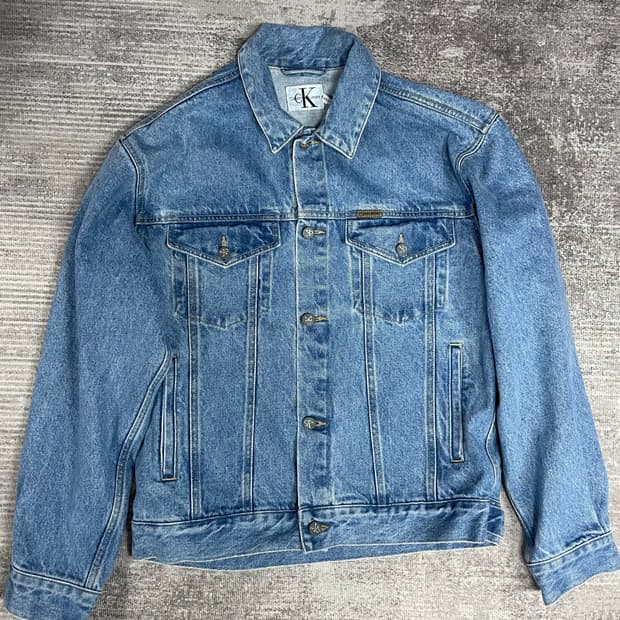 90s vintage Ck 연청 트러커