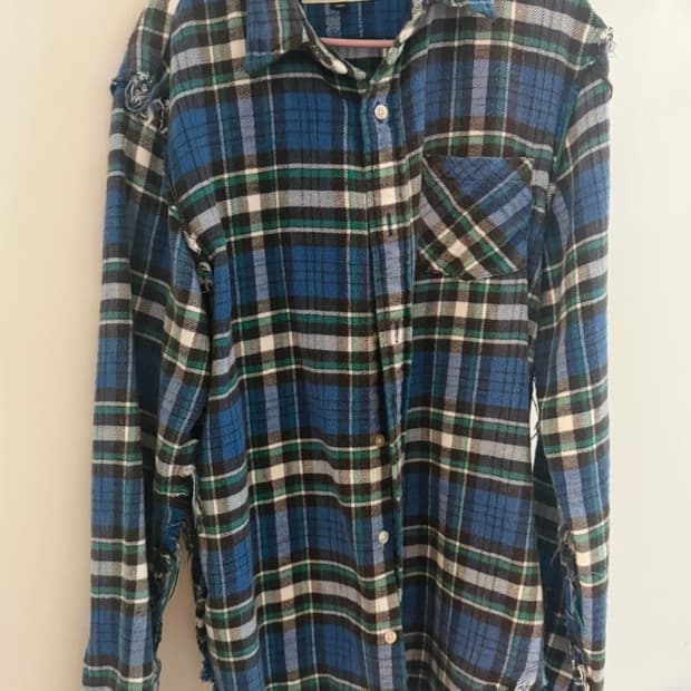 R13 슈레드 심 셔츠 S