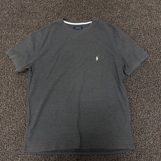 POLO 폴로 랄프로렌 와플 반팔티셔츠 차콜 L