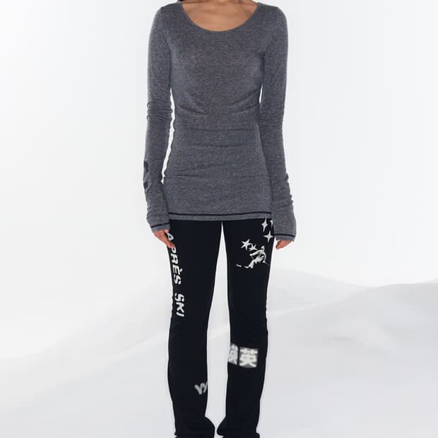 OPEN YY COLLAGE LEGGINGS BLACK