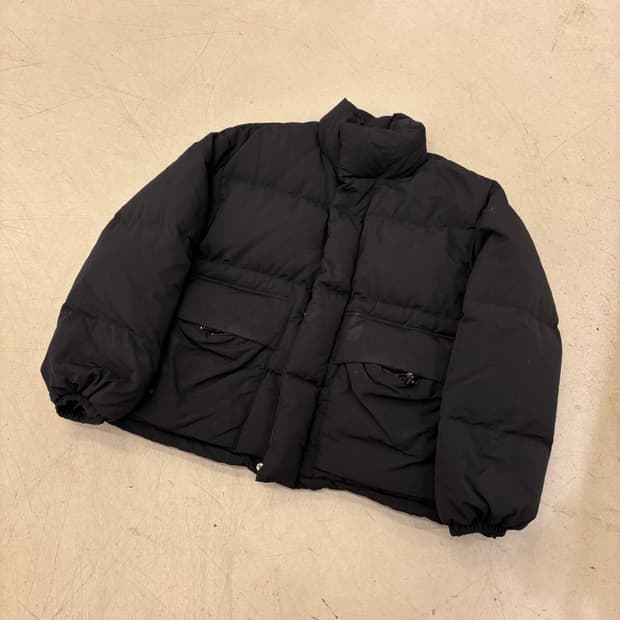 빈티지 블랙 푸퍼 다운 패딩